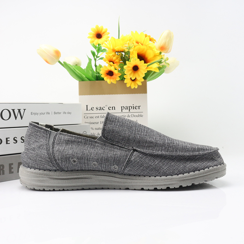 X871（运动码）男鞋  夏季新款低帮一脚蹬布面舒适轻便板鞋休闲鞋