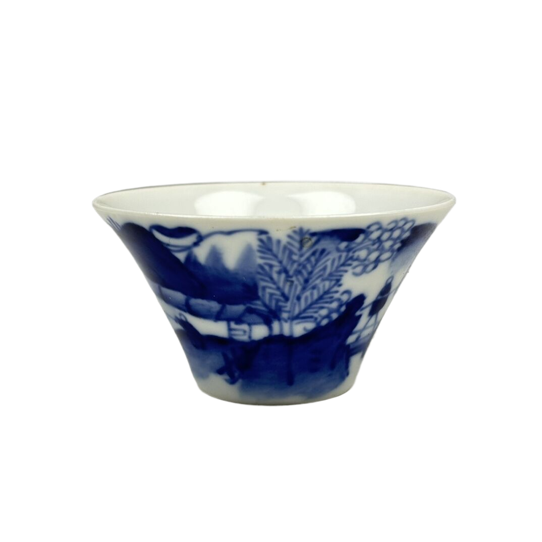 青花山水人物小杯5139 