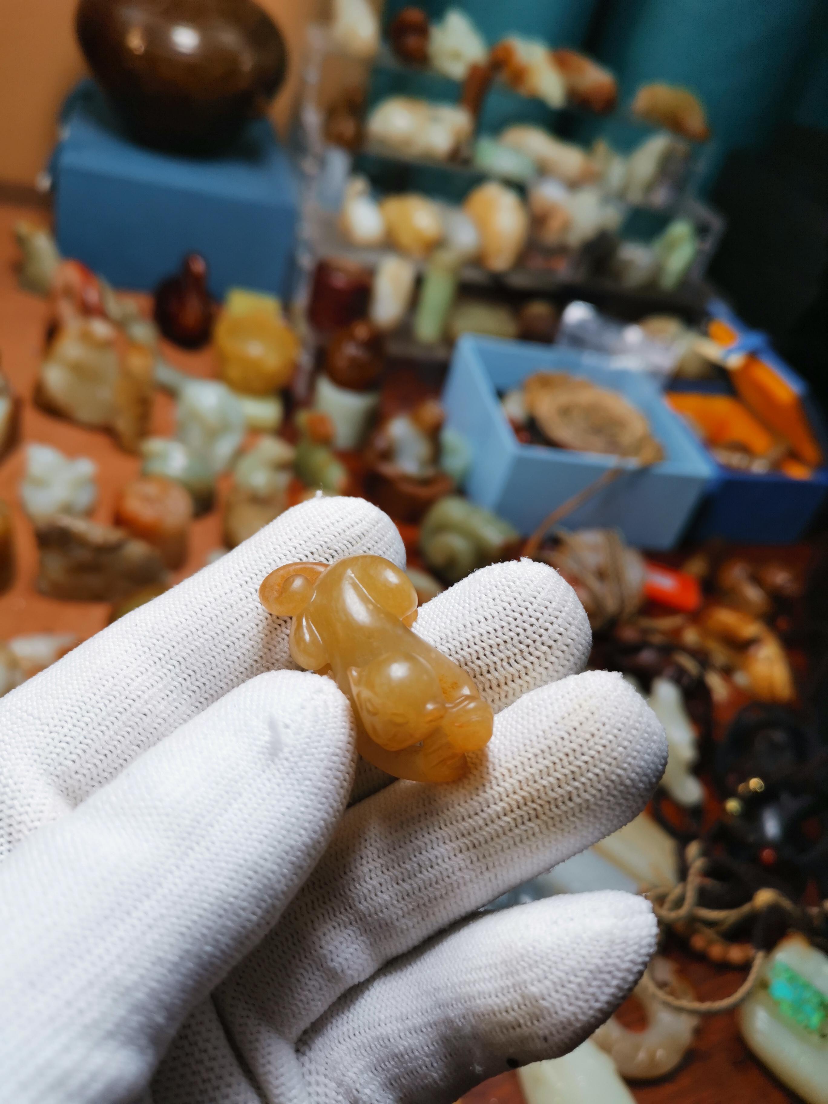 古玉老玉籽料玉猴子