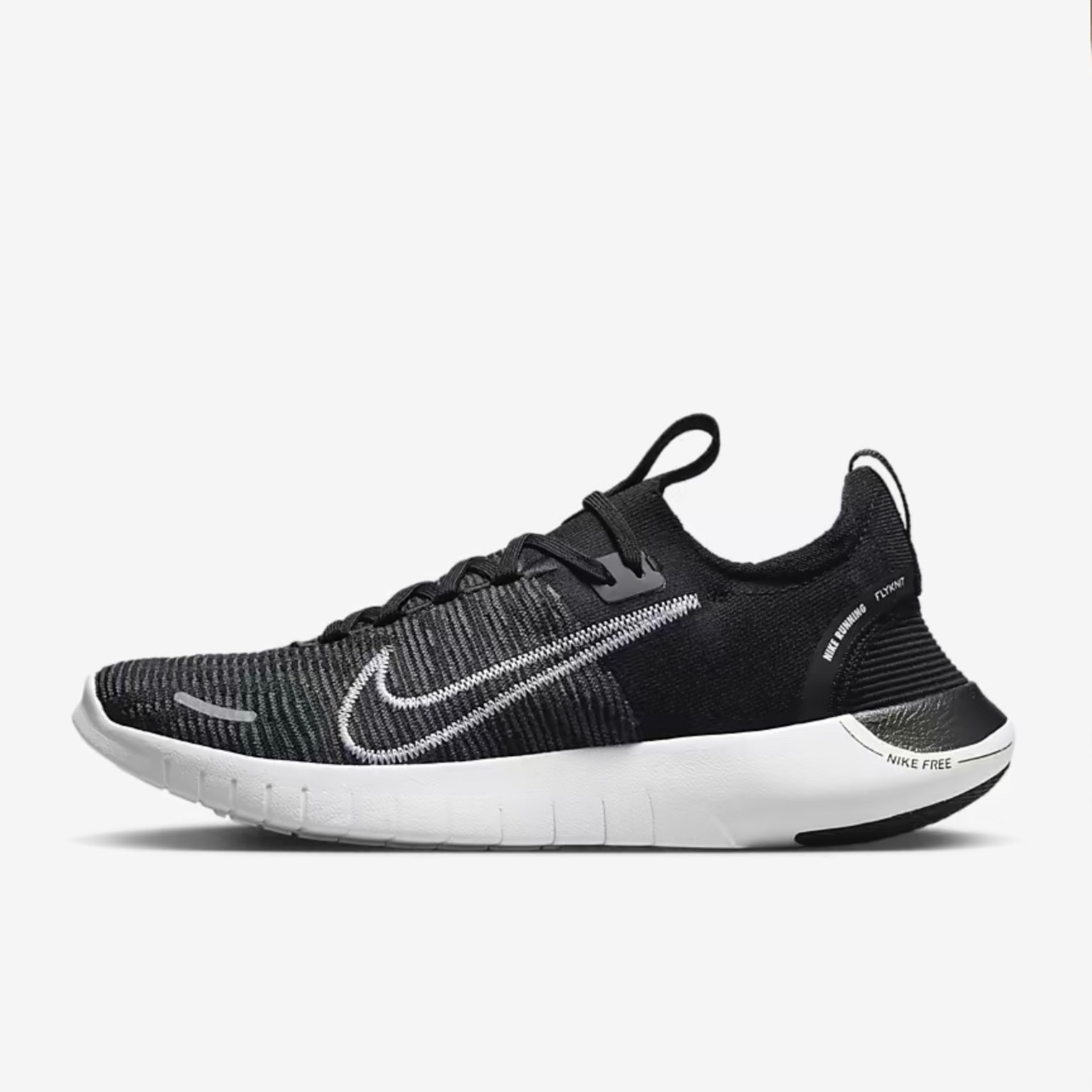 NIKE/耐克男款Free RN 5.0赤足防滑耐磨 低帮 跑鞋FB1276-002黑白