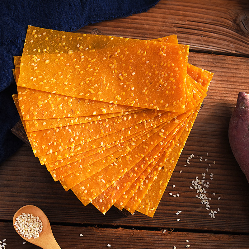 芝麻红薯片刮片子手工无蔗糖原味农家香甜美味嚼劲耒阳手作刮皮