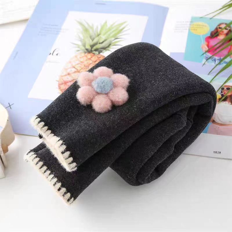 【冬季大促】女童洋气外穿时髦加绒秋冬季打底裤女宝宝加厚裤子