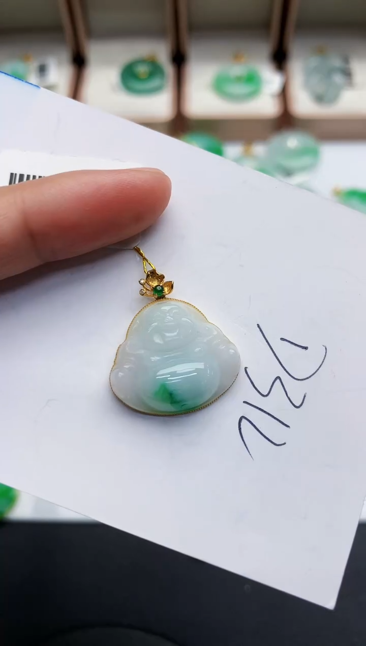 【闪购商品】翡翠颈饰18K金镶嵌000000000