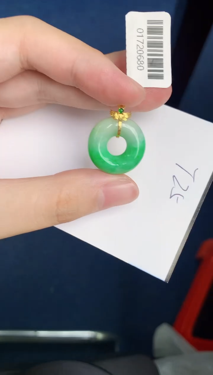 【闪购商品】翡翠颈饰18K金镶嵌000000000