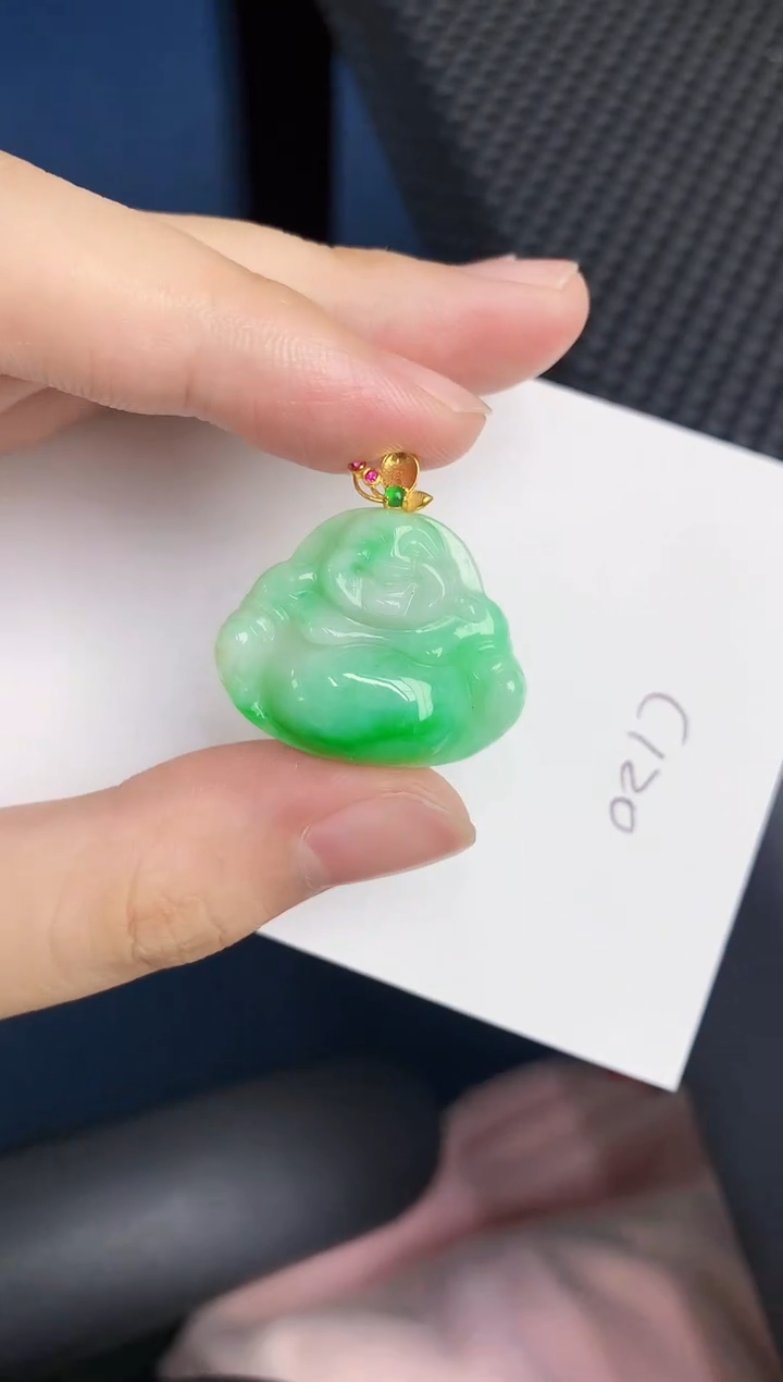 【闪购商品】翡翠颈饰18K金镶嵌0000000000