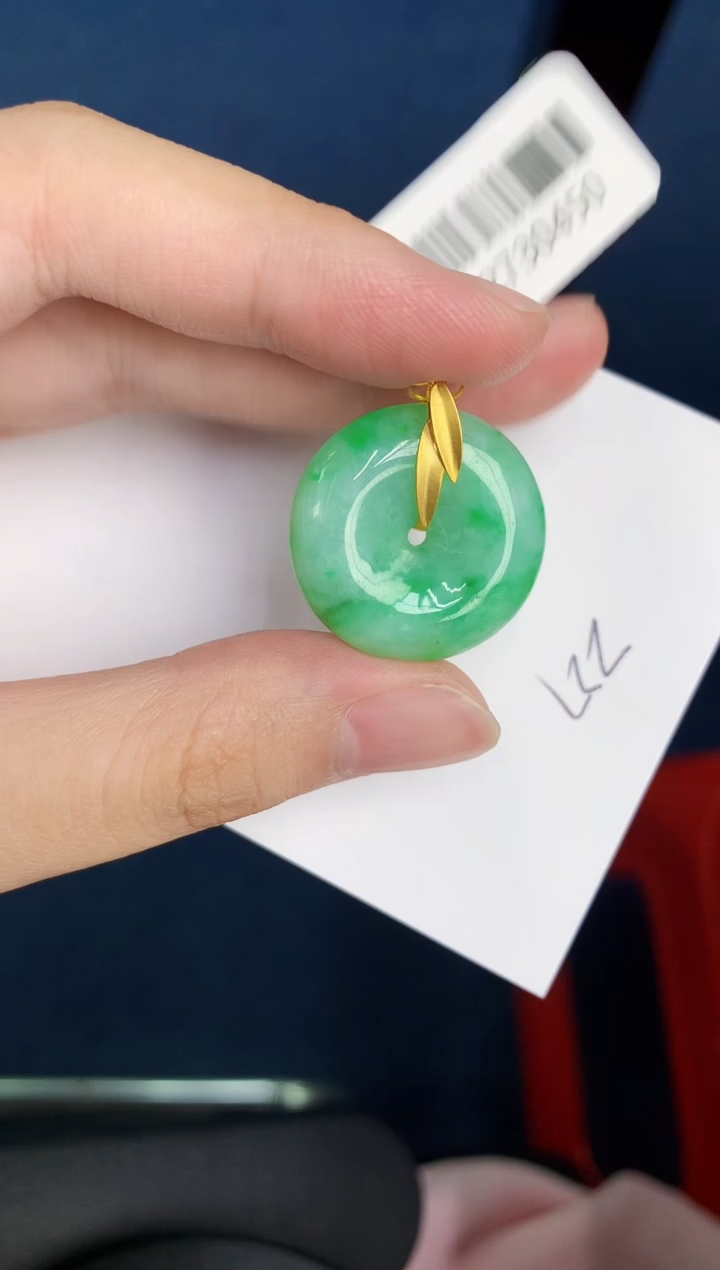 【闪购商品】翡翠颈饰18K金镶嵌0000000000