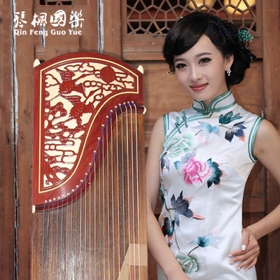 敦煌古筝敦煌乐器古筝乐器696D双鹤朝阳初学者入门考级古筝