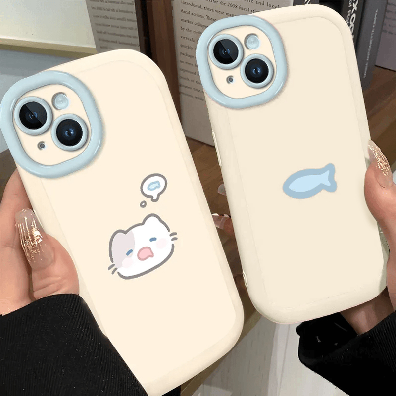 小猫适用苹果iphone小米15/14/13promax防摔vivo华为oppo手机壳女