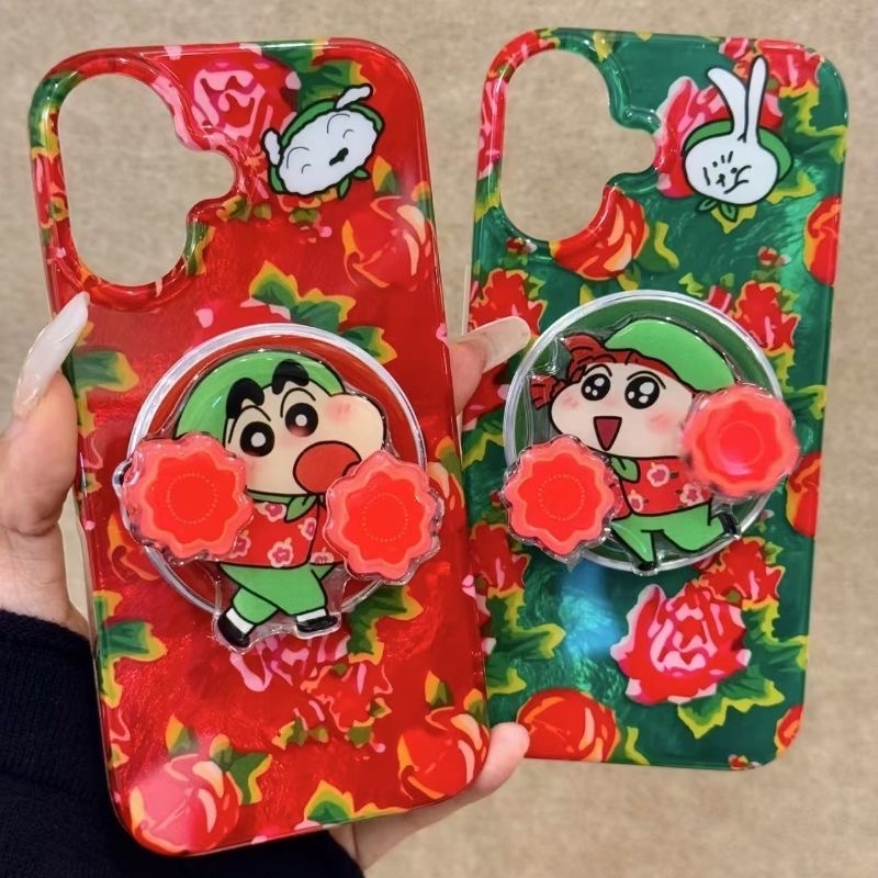 转花小新适用苹果iphone小米15/14/13pro防摔vivo华为oppo手机壳