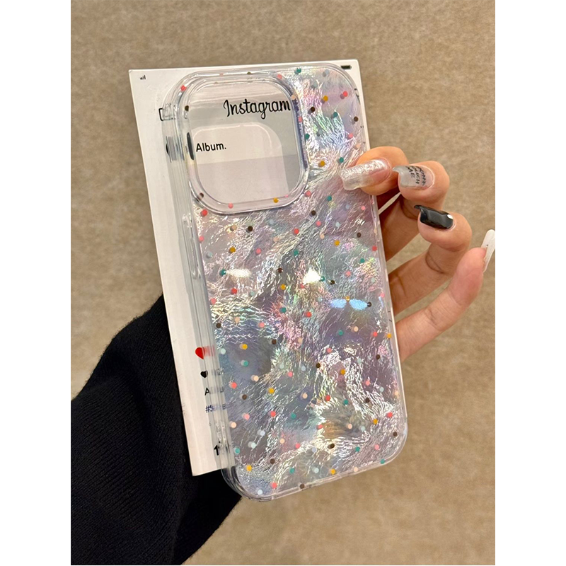 波点适用华为mate60苹果oppo小米15/14/13promax防摔vivo手机壳女