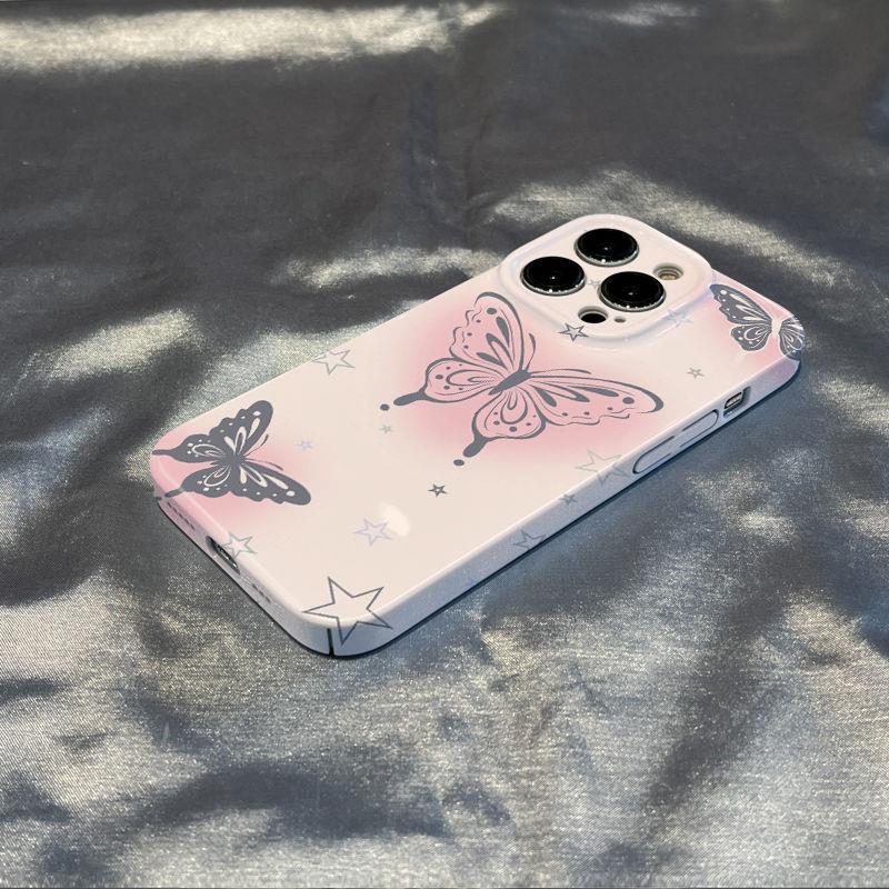靓壳ins风蝴蝶苹果15Pro手机壳iphone13Pro适用于12菲林壳11全包8