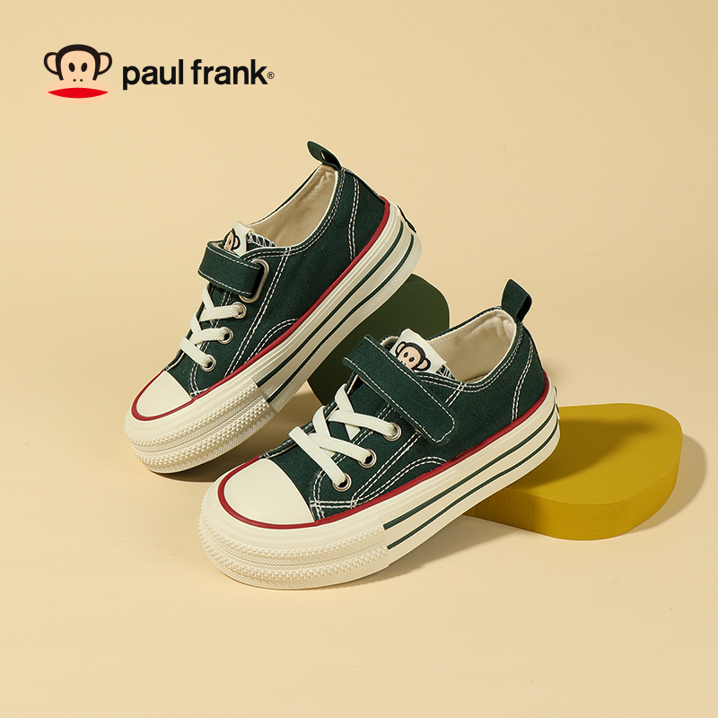 大嘴猴童鞋儿童帆布鞋2024秋季新款校园百搭板鞋时尚儿童帆布鞋子