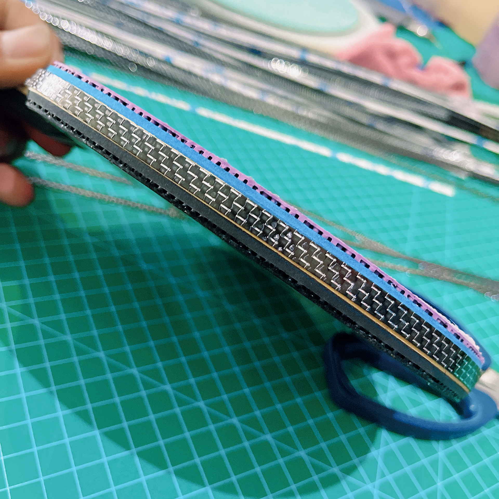 碳素仟微放磕碰护边 6毫米乒乓球护边乒乓球拍边