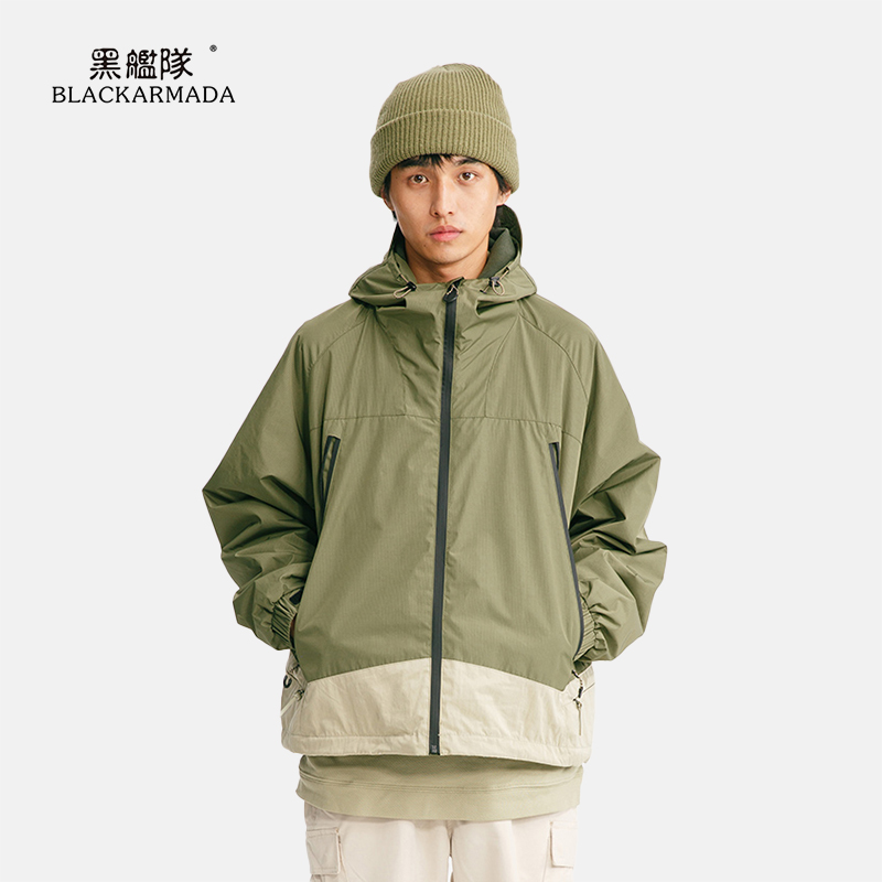 黑舰队户外轻量软壳摇粒绒外套锁温防风防泼水棉夹克上衣LKB6103