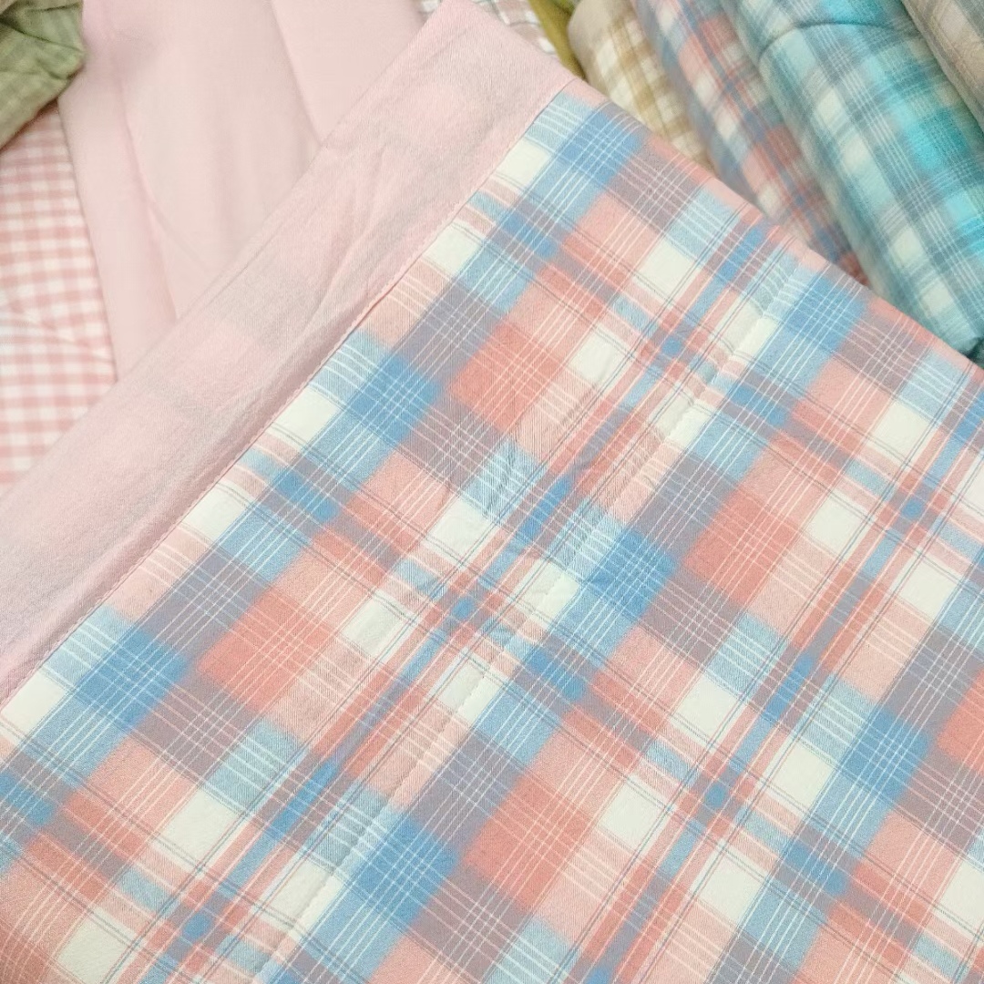 （双人）丝棉春秋被 全棉水洗棉 双人春秋被（整张羽丝棉）