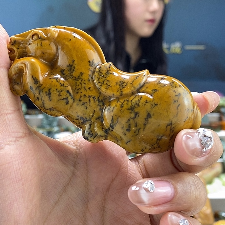 岫岩河磨玉（透闪石质玉）挂件未镶嵌