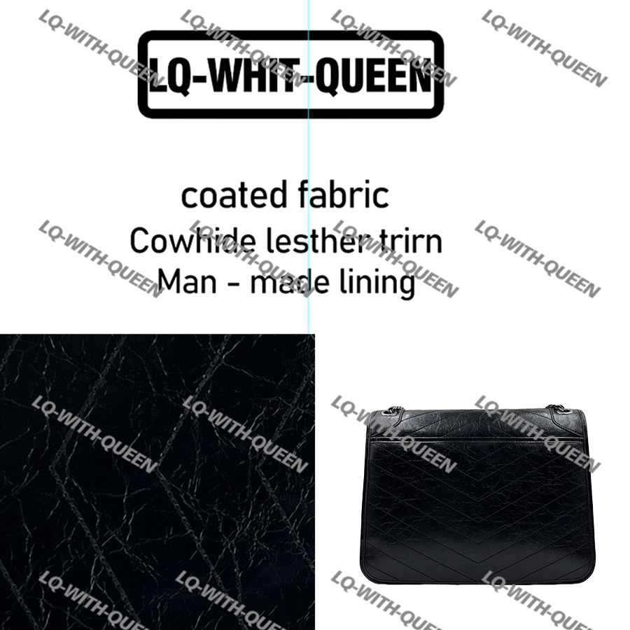 LQ-WITH-QUEEN真皮女包油蜡皮大号包黑色-10248