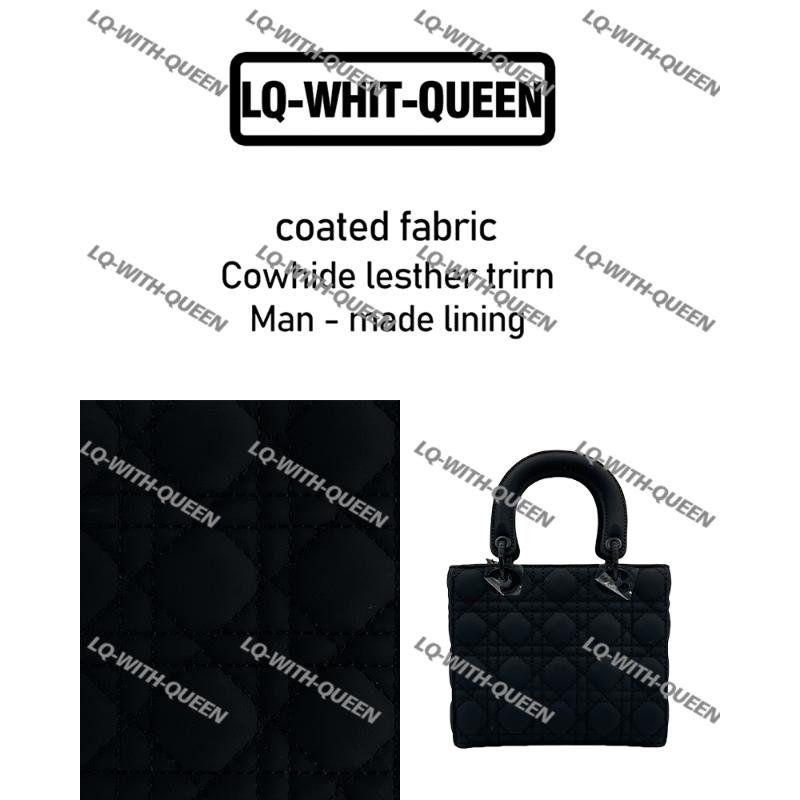 LQ-WITH-QUEEN真皮女包哑光4格磨砂黑色