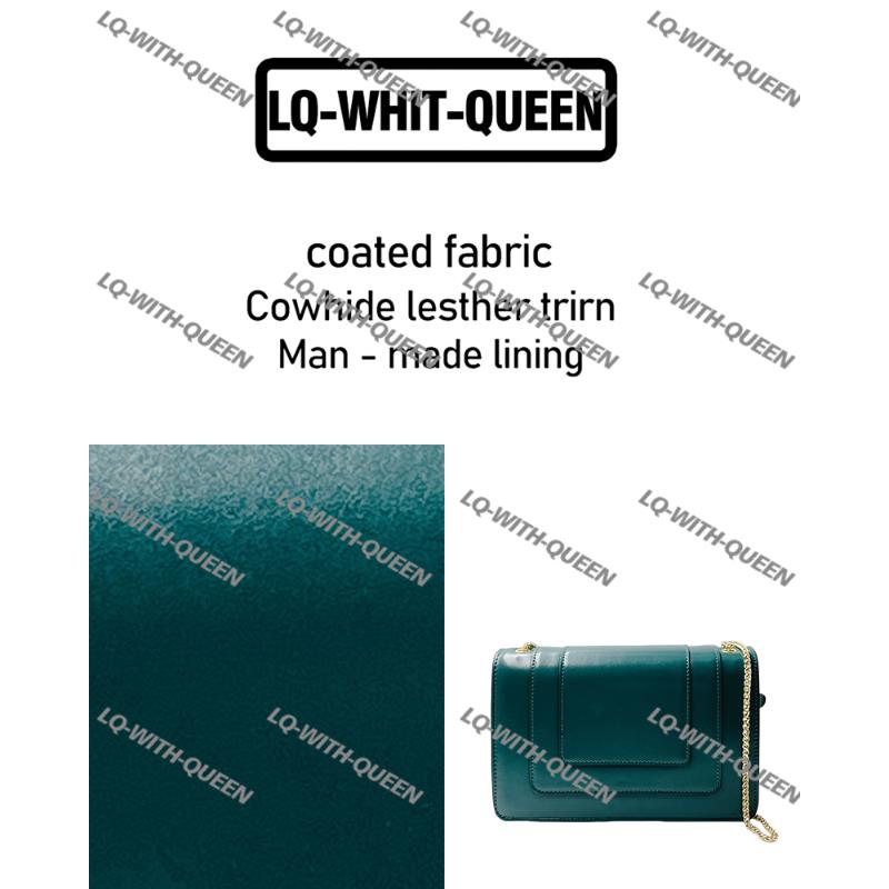 LQ-WITH-QUEEN真皮女包2方块头绿色-小号