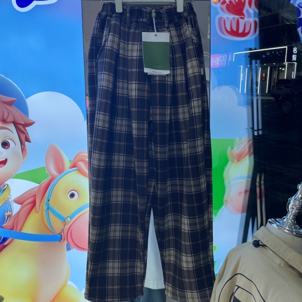 160码咖色加绒加厚长裤