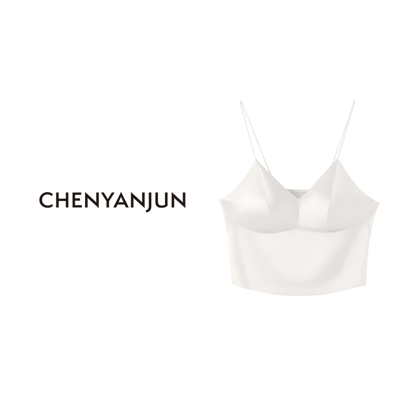 【桑蚕丝美背】CHENYANJUN19姆米无钢圈吊带背心CYJ-JJ54-160