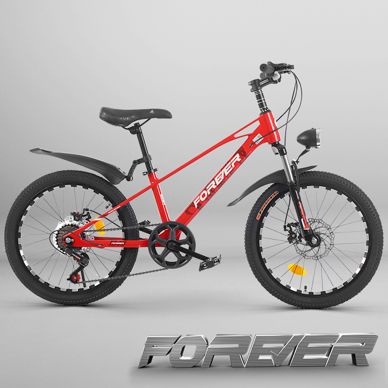 永久官方旗舰店镁合金山地车减震变速中大童车男青少年自行车龙腾
