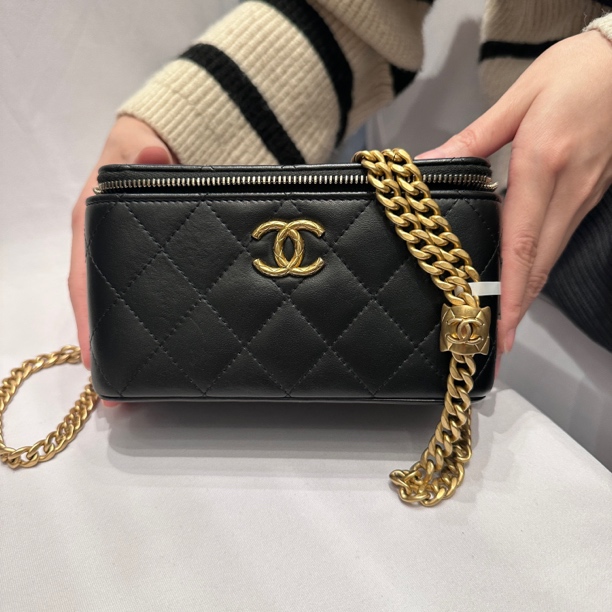 95新  拆单 苏州包展/Chanel香奈儿 金珠长盒子包/成色直播间为准