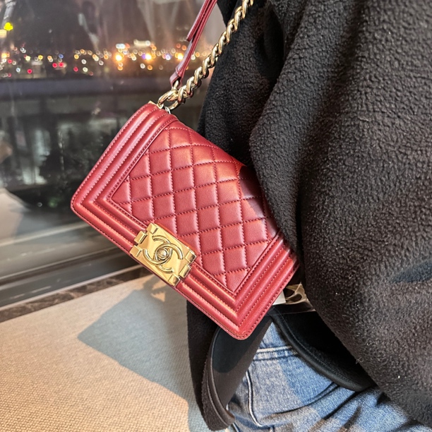 95新  苏州包展/Chanel香奈儿 小号leboy包/成色直播间为准