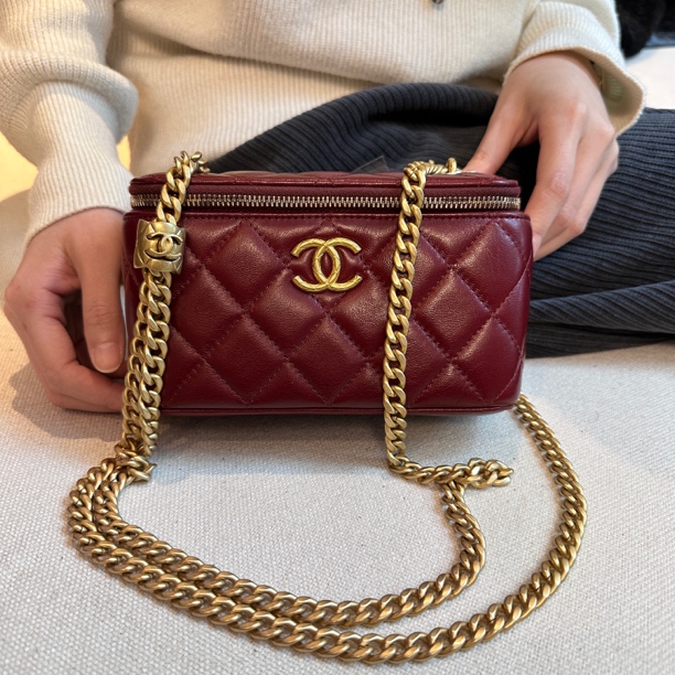 95新  苏州包展/Chanel香奈儿 菠萝球长盒子包/成色直播间为准
