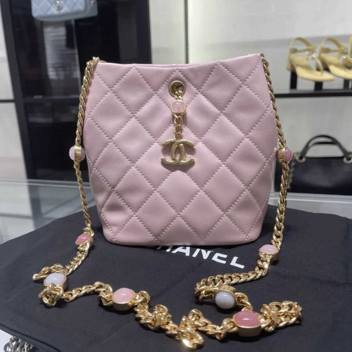 95新  98新 奢总管/Chanel香奈儿 宝石水桶包/成色直播间为准