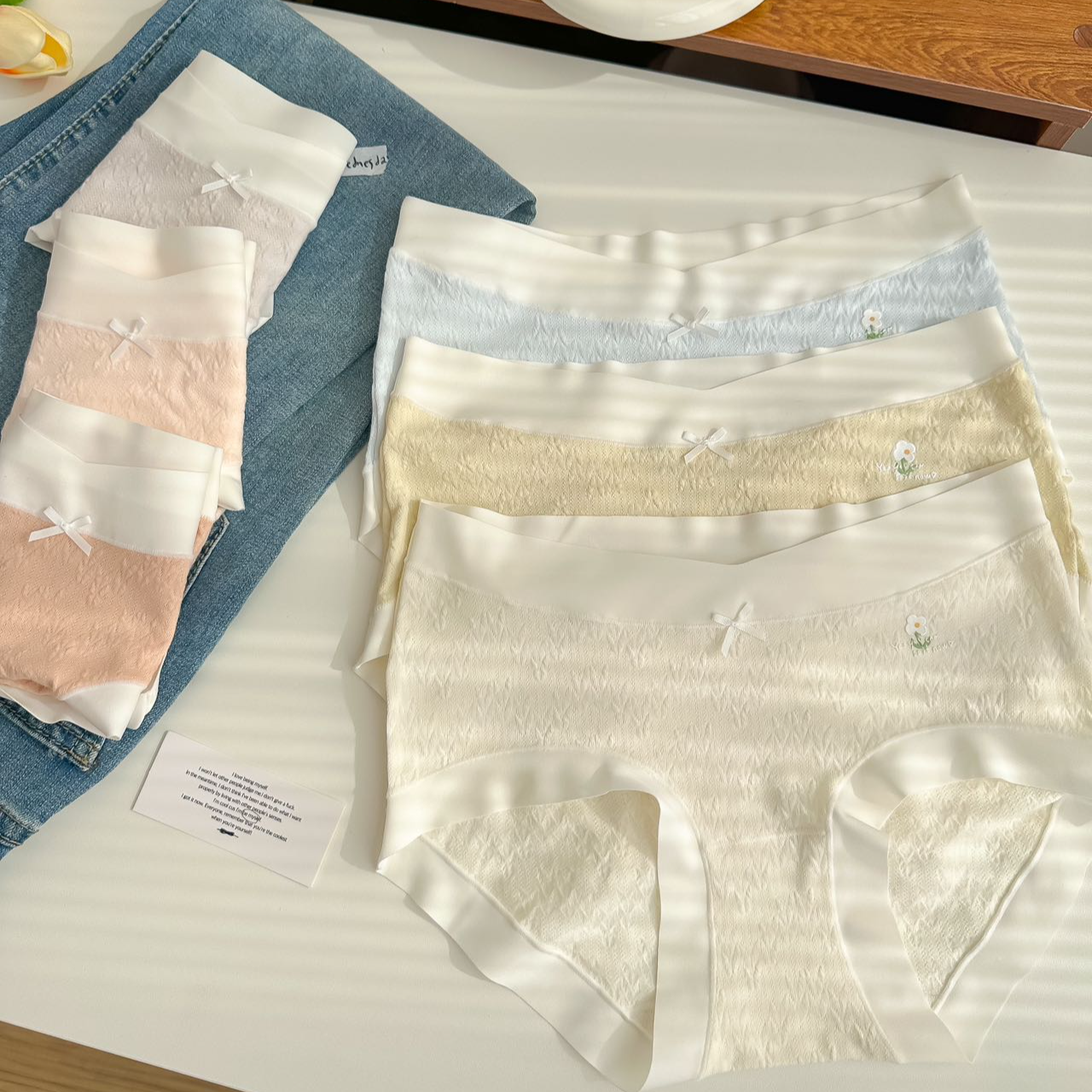 80-140斤小花孕妇裤棉简约女士内裤中腰无感亲肤夏孕期底裤2688