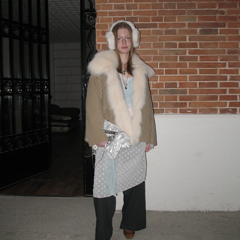 「年度派克」复古工装风可脱卸狐狸毛派克服皮草外套女中长款冬