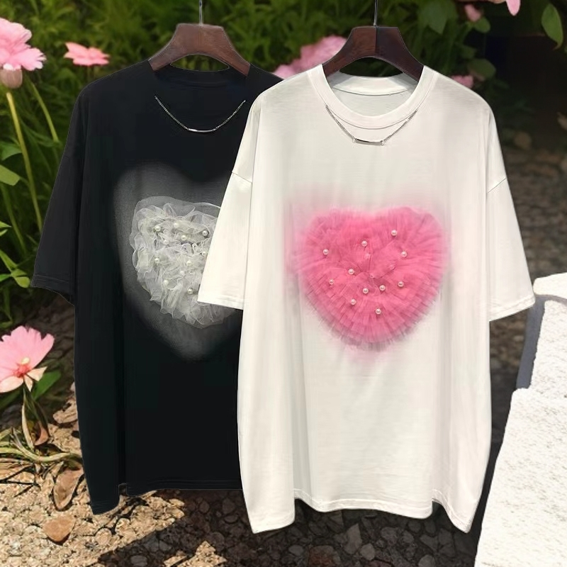 时尚休闲夏季宽松潮流渐变印花扎染