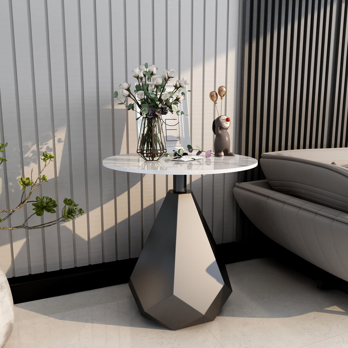 【小扬哥推荐】轻奢角几大理石边几客厅沙发边桌阳台小圆桌床边柜