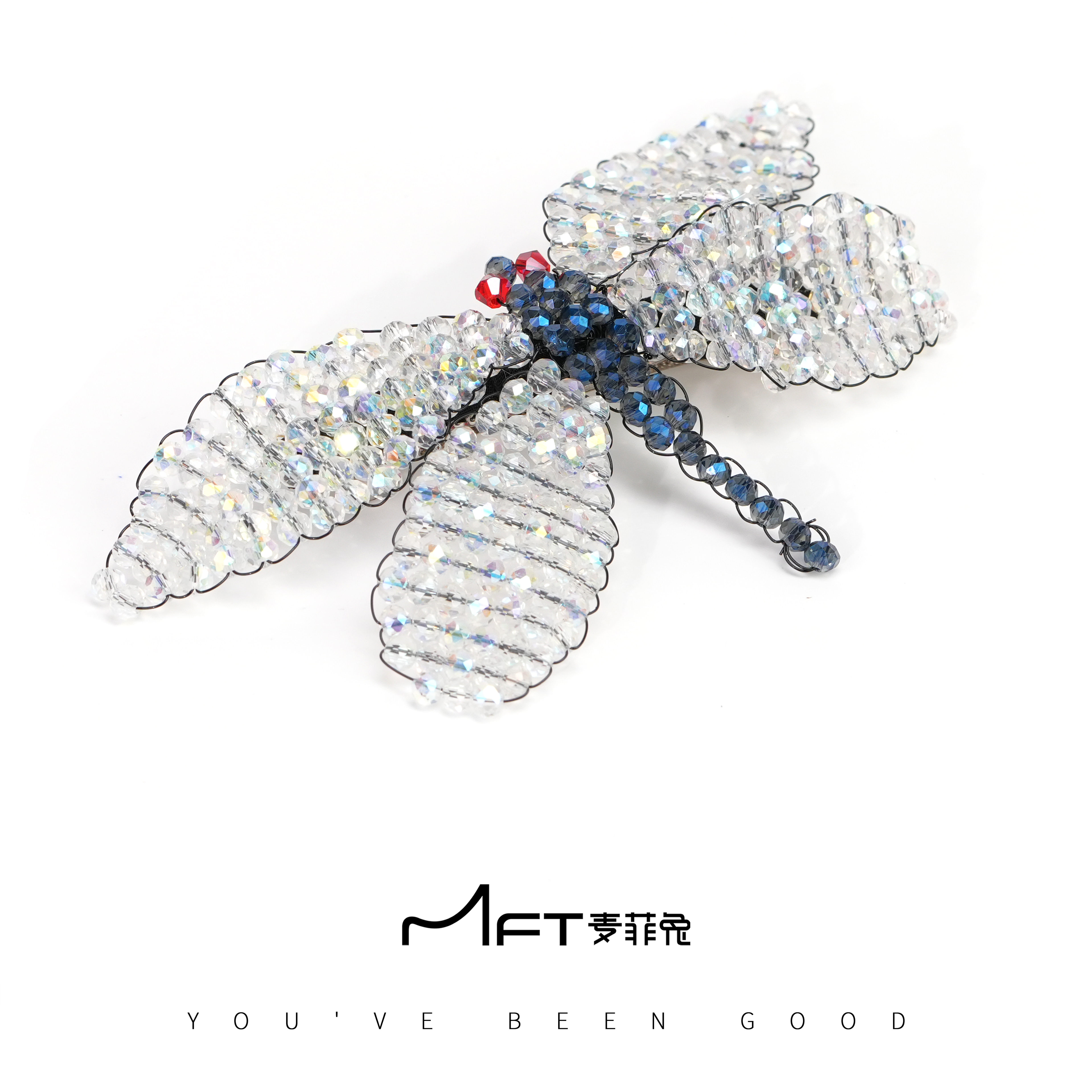 【蜻蜓弹簧夹】超仙夏季新款侧边夹出游氛围感气质24071819A