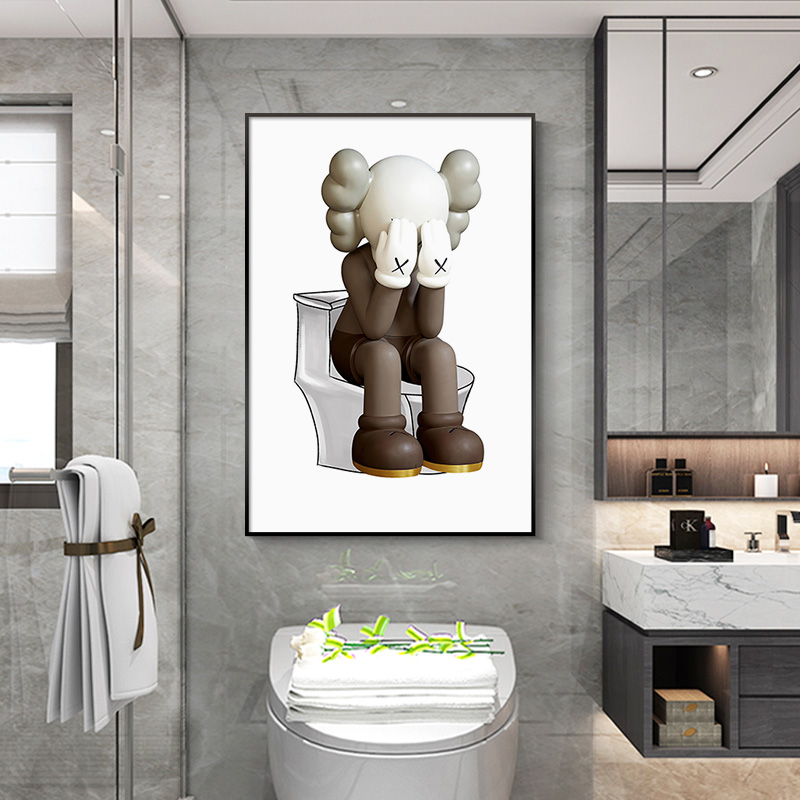 【小扬哥甄选】卫生间装饰画免打孔厕所浴室洗手间挂画酒店民宿墙