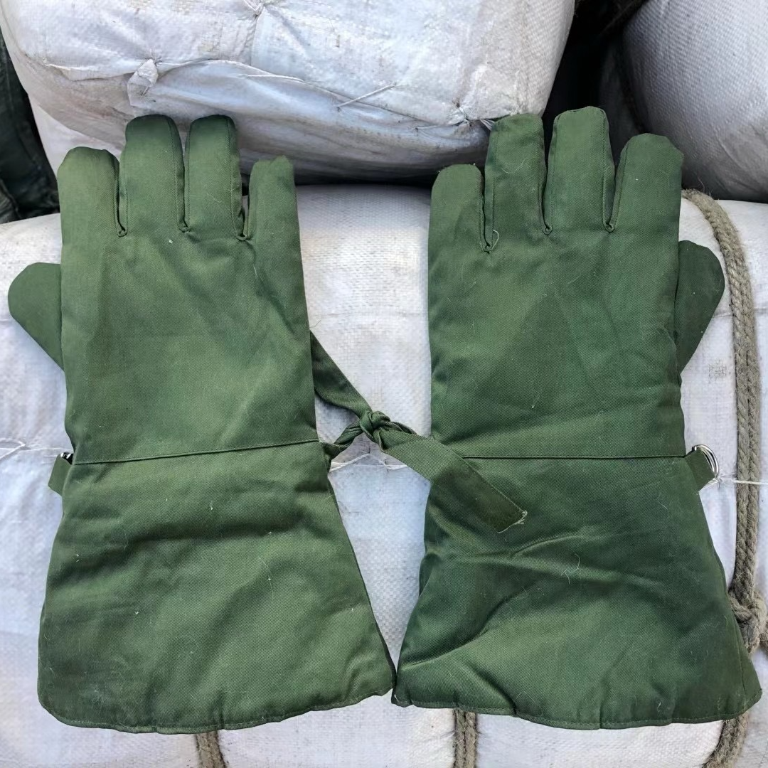 库存五指皮手套冬季兔毛保暖寒区手套长款防寒手套手闷子