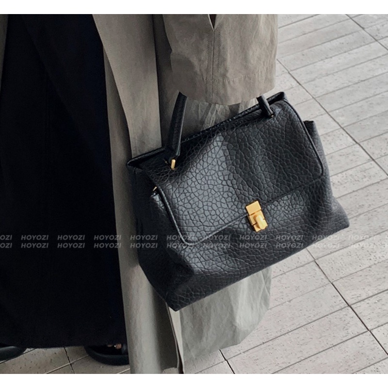 【希希CC】老钱风真皮包腋下包单肩包高级感手拎包千金风手提包包