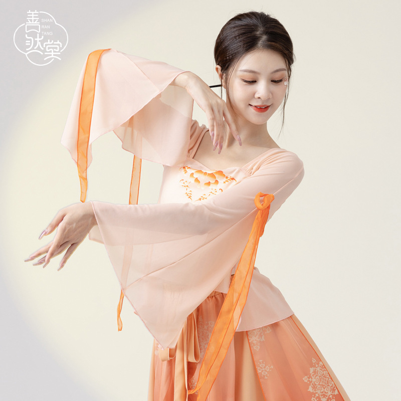 善然堂古典舞纱衣女仙气飘飘古风服仙气练功服飘逸演出服中国舞服