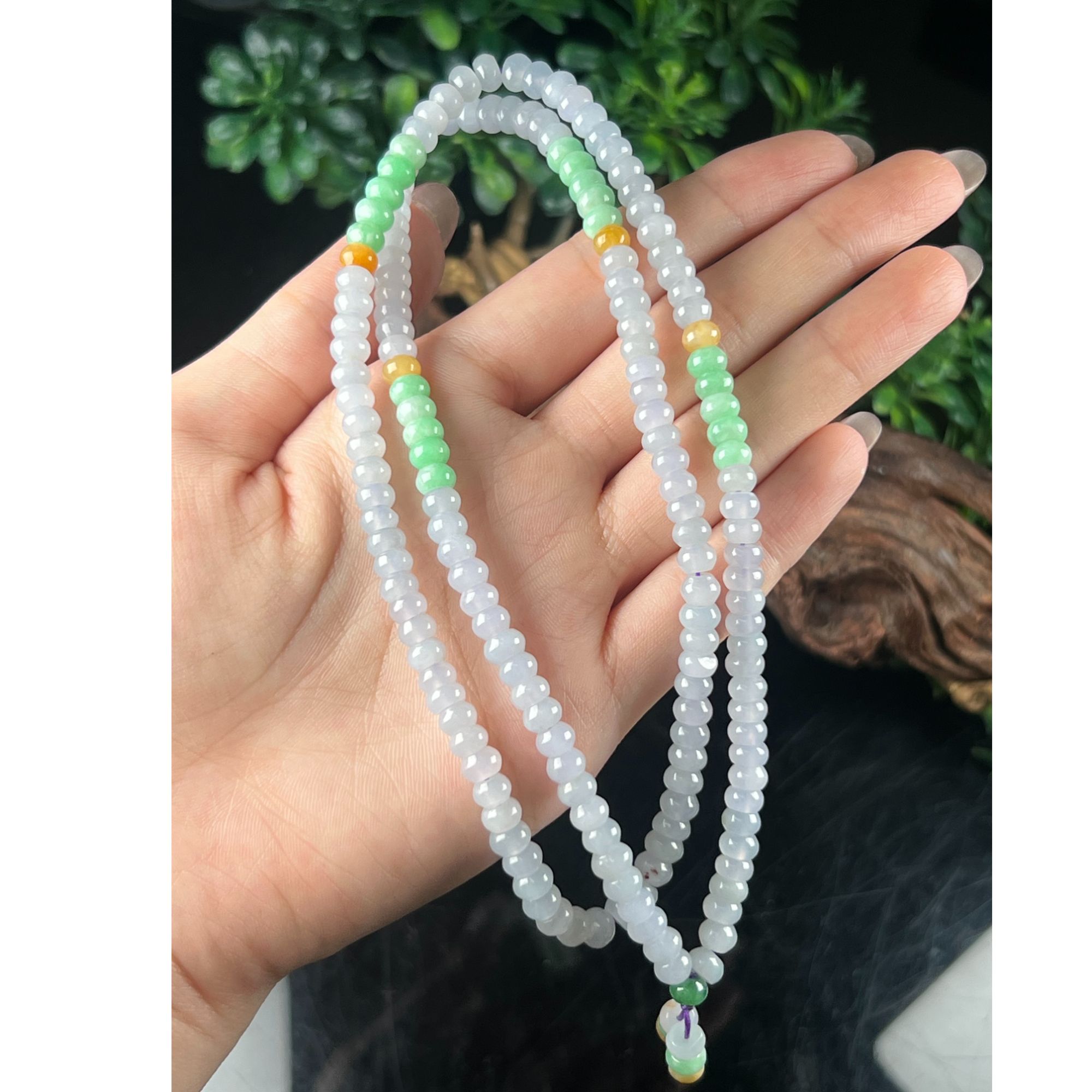 天然缅甸翡翠A货 珠 多样性发其一/ D012*20862