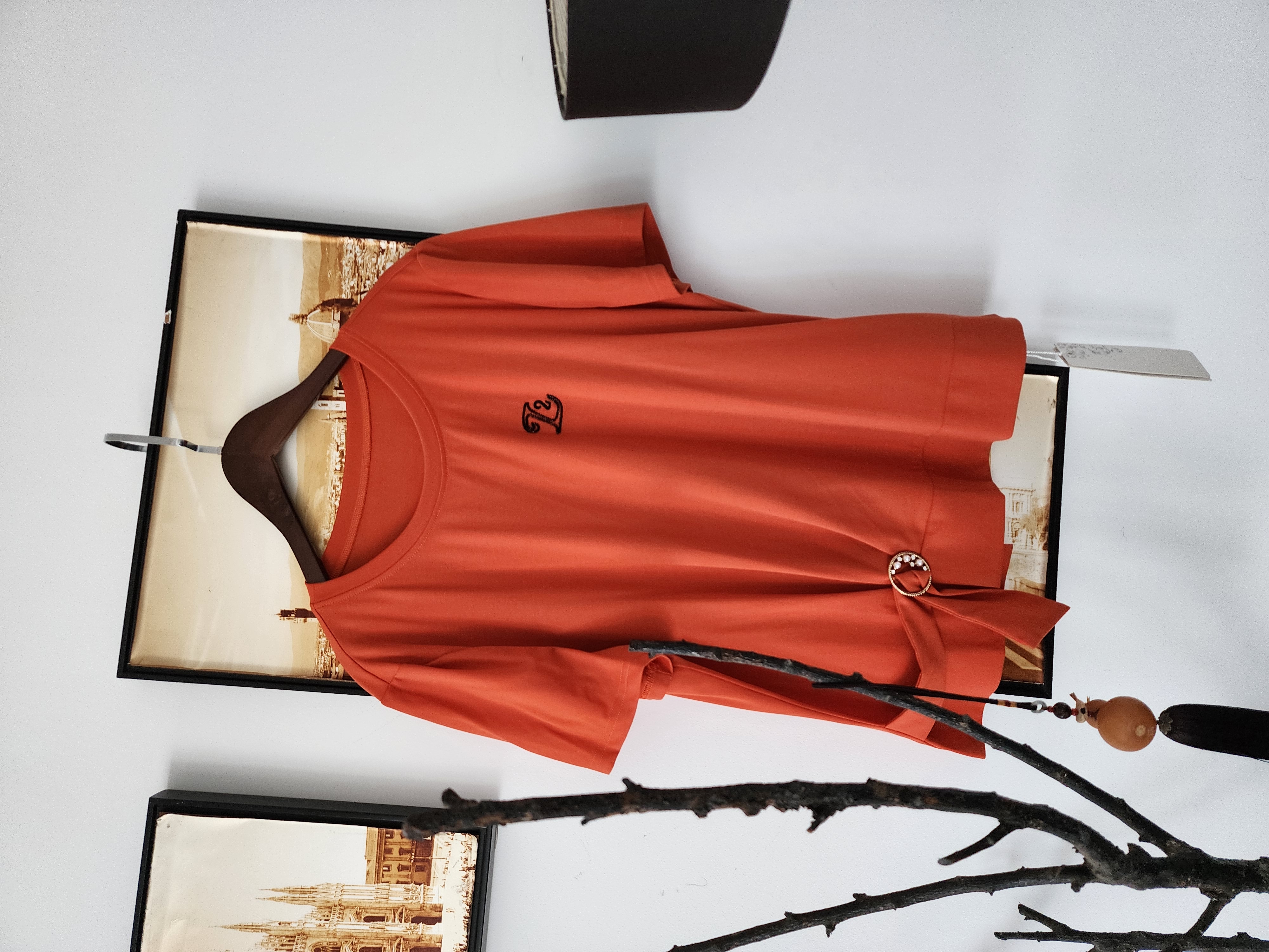 组合链接2024年春夏女装棉上衣t恤柔料舒服简约风