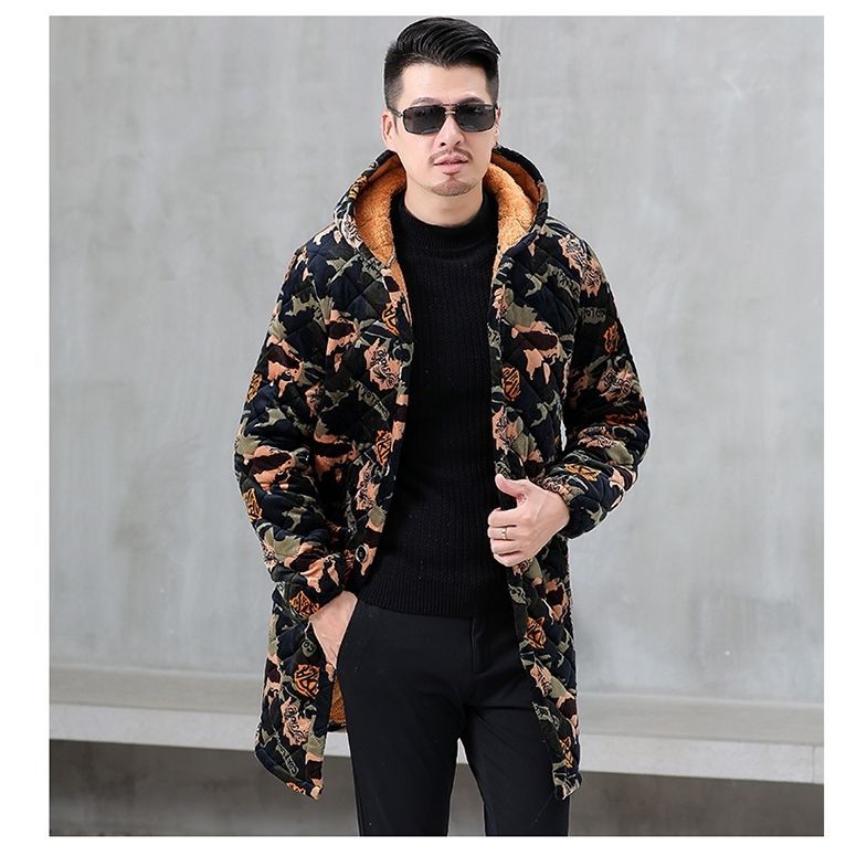 加绒加厚冬季工作服罩衣外套防寒保暖厨房防污防脏宽松大码棉服男