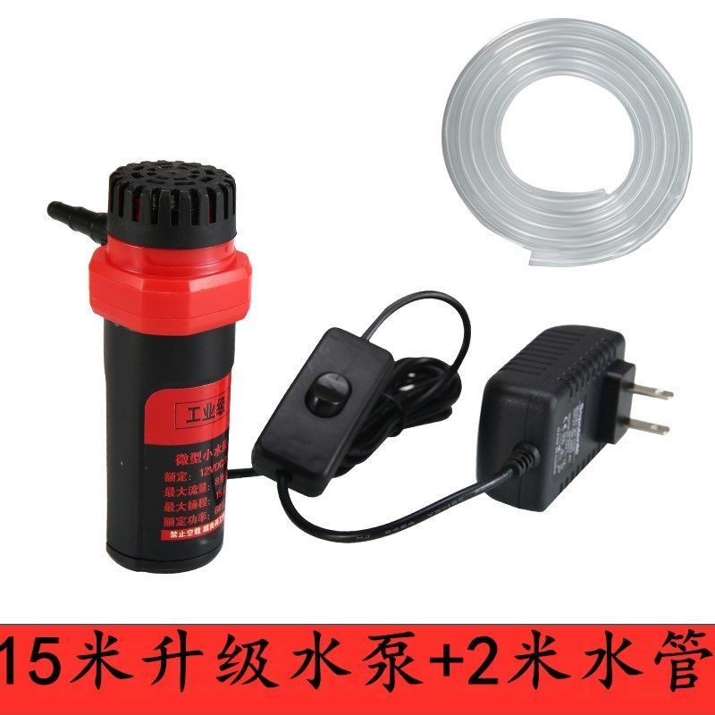 12v微型潜水泵水泵切割机开槽机水钻打孔迷你小水泵220v水泵null