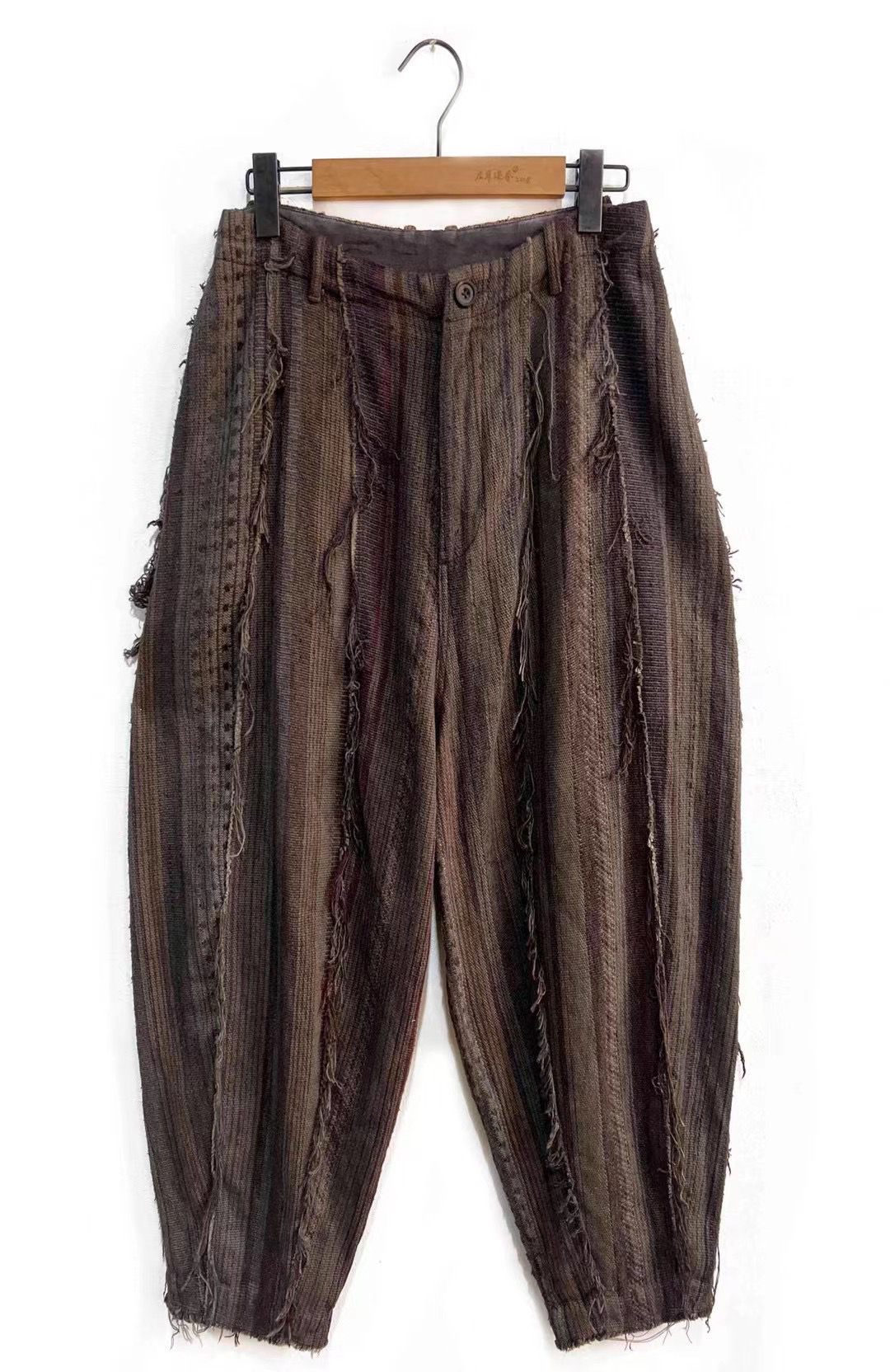 7阁小府～左岸迷香原创亚麻休闲裤22FW3001