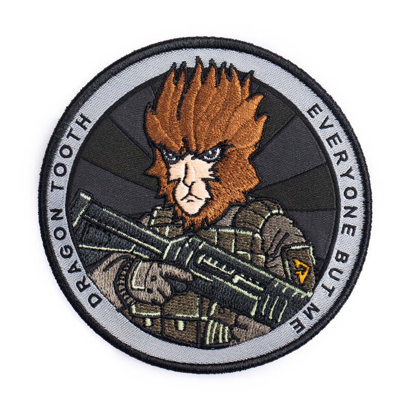 【龙牙】十二生肖战术臂章（猴）魔术贴章中国元素刺绣战术装备