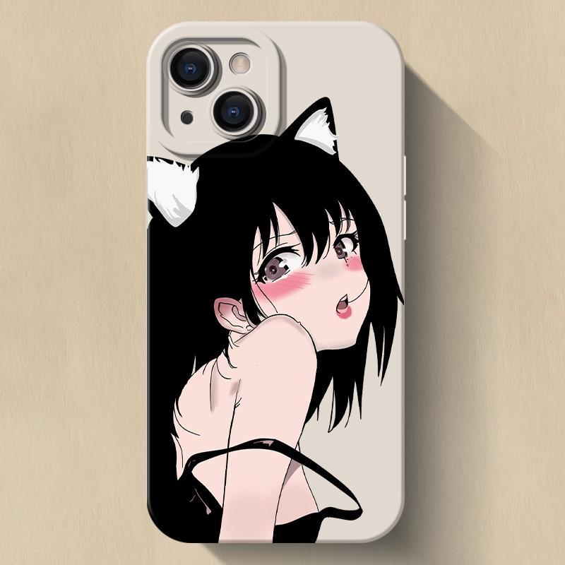 脸红猫女真我GT5手机壳真我10/11卡通GT大师版全包v30/x7/NEO5ins