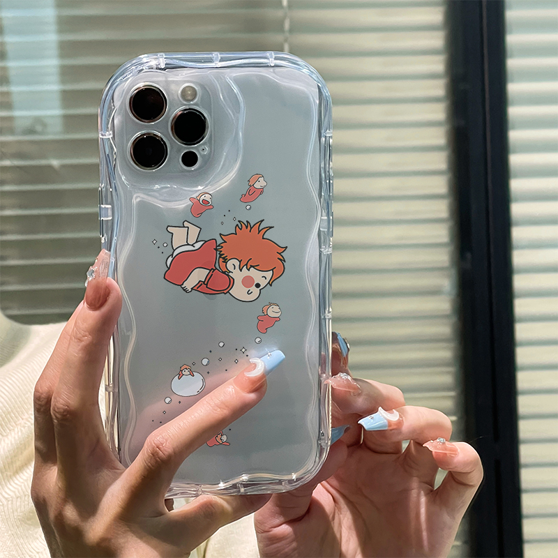 可爱波妞苹果15手机壳iPhone14promax新年7/8plus创意13/12/11/xr