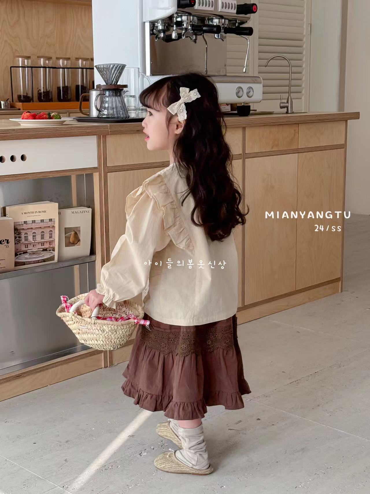 【编码 A61-90号 】直播间拍 编号每日更新 女童 韩版时尚棉布上衣