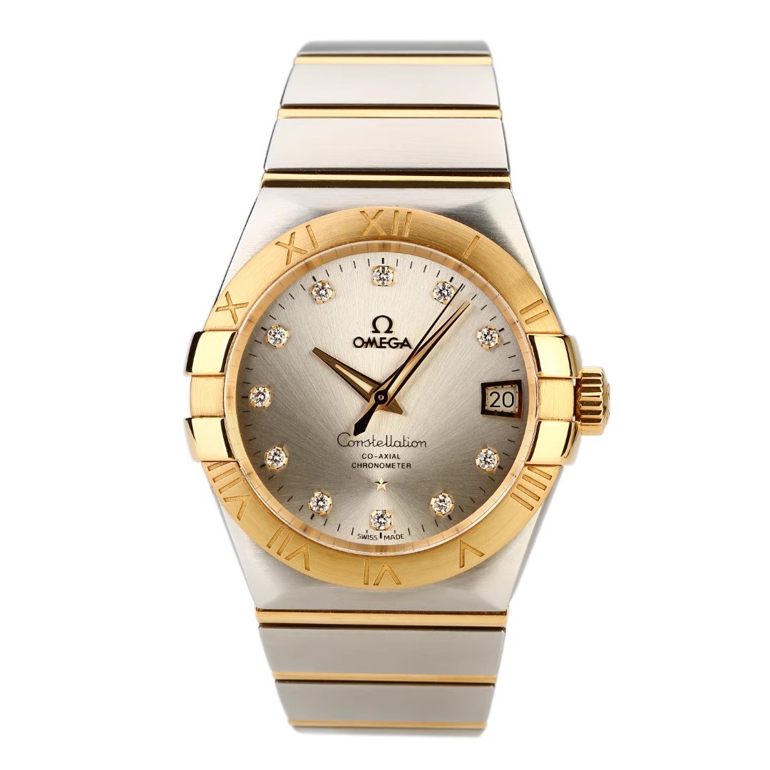 99新 Omega/欧米茄 星座/12004515/38表径/男士腕表/自动机械