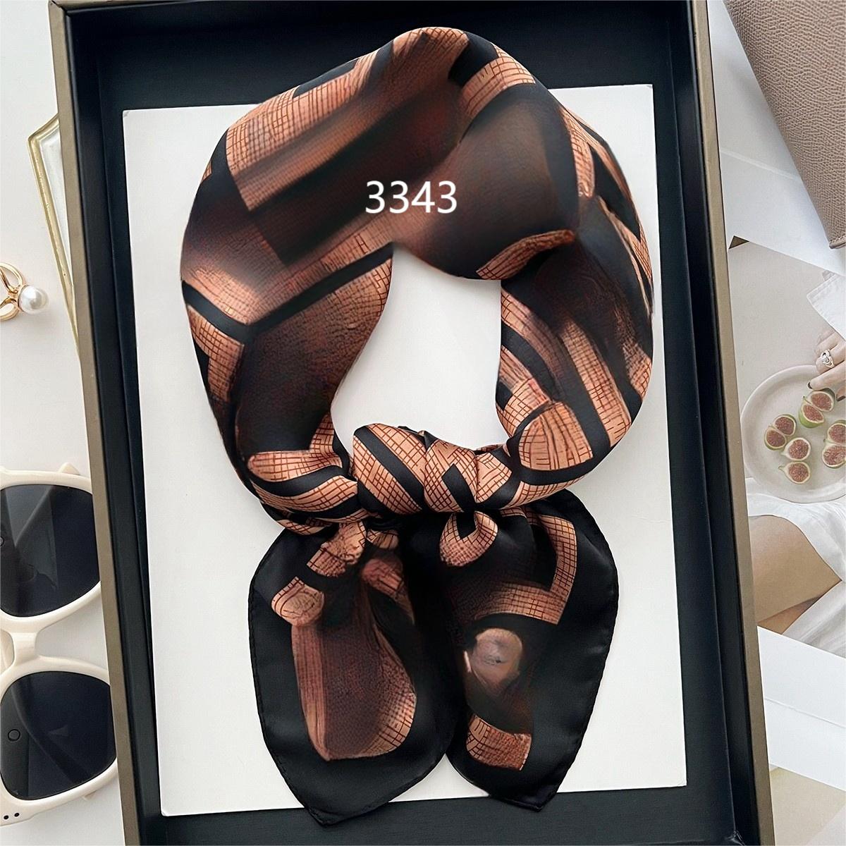 100新款百搭杭州丝绸丝巾70*70#3343